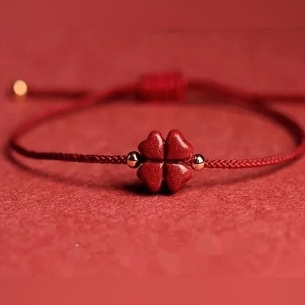 Elegant Red Clover Bracelet S999